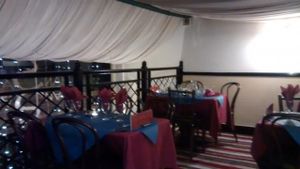 Inside (first floor) at Hansa's Restaurant in Leeds