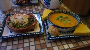 Winter warming soup + salad at El Piano in York