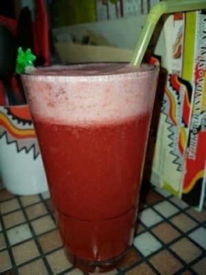 Fizzy fruit drink  at El Piano in York