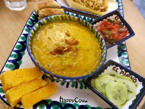 Soup of the day with bread and side salads @ El Piano at El Piano in York