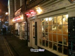 Outside in December at El Piano in York