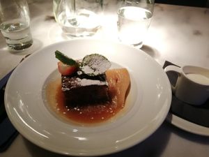 Sticky toffee pudding at Zeffirellis in Ambleside