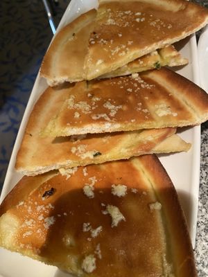 Vegan garlic bread at Zeffirellis in Ambleside