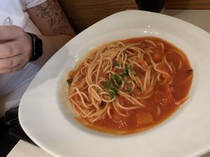 Vegan pasta at Zeffirellis in Ambleside