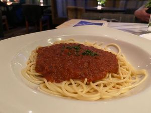 Spaghetti pomodoro  at Zeffirellis in Ambleside