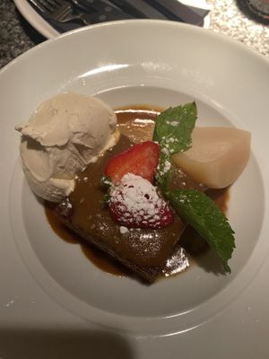 Sticky toffee pudding   at Zeffirellis in Ambleside