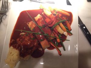 vegan Wellington beef  at Zeffirellis in Ambleside