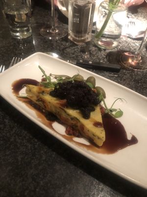 Polenta wedge  at Zeffirellis in Ambleside