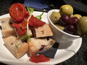 Focaccia starter   at Zeffirellis in Ambleside