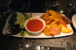 oven roasted wedges at Zeffirellis in Ambleside