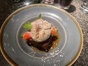 Vegan Sticky Toffee Pudding   at Zeffirellis in Ambleside