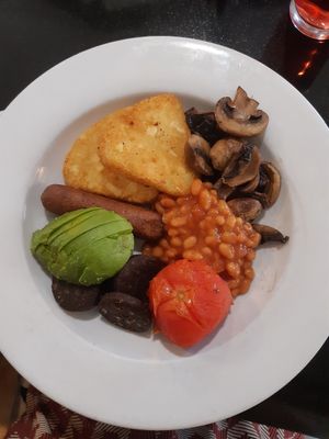 Full vegan breakfast - also came with vegan sour dough toast, forgot to take pic at The Whale Tail Cafe in Lancaster