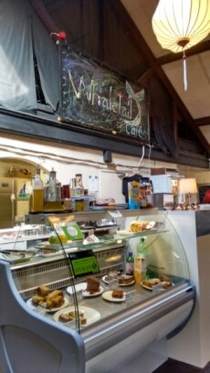 yes there is vegan cake! at The Whale Tail Cafe in Lancaster