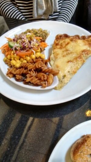 homity pie for vegetarians at The Whale Tail Cafe in Lancaster