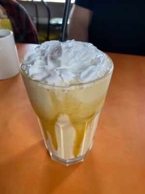 Vegan banana milkshake 😍 at The Egg Cafe in Liverpool