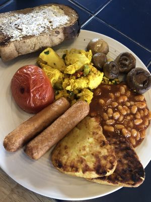 Vegan breakfast  at The Egg Cafe in Liverpool