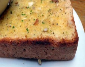 garlic bread at The Egg Cafe in Liverpool