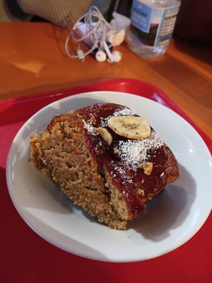 Vegan banana cake  #Veganuary at The Egg Cafe in Liverpool