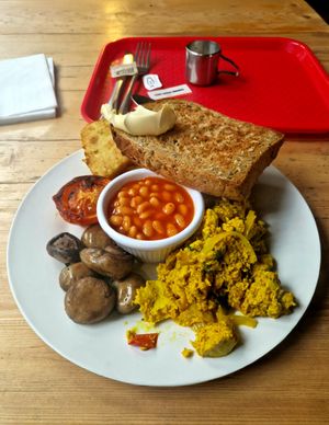 Large Vegan Breakfast at The Egg Cafe in Liverpool