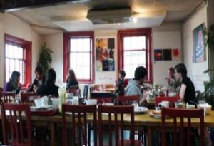 interior of the egg cafe in liverpool at The Egg Cafe in Liverpool