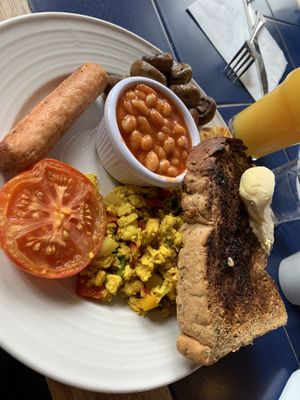 Small vegan breakfast   at The Egg Cafe in Liverpool
