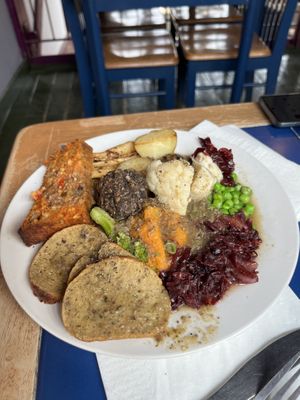 Roast dinner. Delicious    at The Egg Cafe in Liverpool