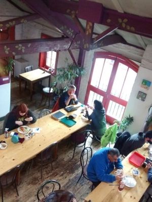 inside at The Egg Cafe in Liverpool