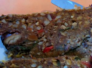 close-up of Sunday roast's loaf at The Egg Cafe in Liverpool