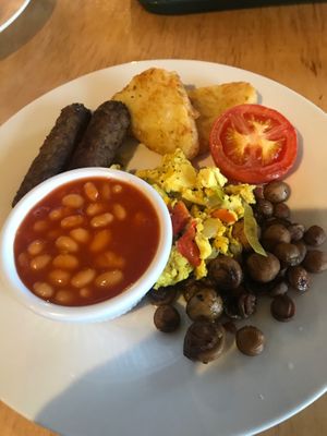 Vegan Big Breakfast at The Egg Cafe in Liverpool