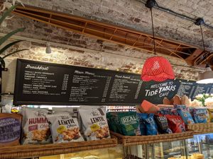 Menu options. at Tide Tables in Richmond Upon Thames