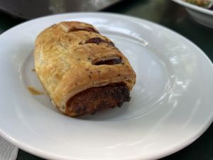 Vegan sausage roll  at Tide Tables in Richmond Upon Thames