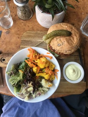 Nut burger   at Herbies in Exeter