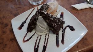 Brownie Desert at Herbies in Exeter