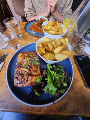 Shiitake mushroom lasagne at Herbies in Exeter