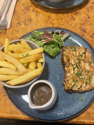 Carrot and cashew loaf   at Herbies in Exeter
