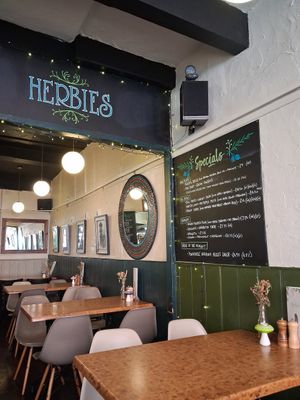 Herbie's interior and specials board at Herbies in Exeter