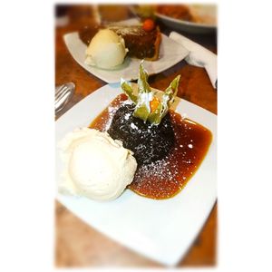 GLUTEN FREE VEGAN STICKY TOFFEE PUDDING  at Herbies in Exeter