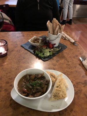 Tuscan mushrooms an at Herbies in Exeter