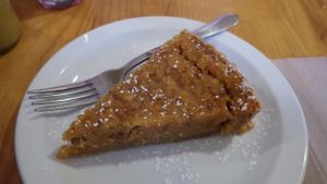 Vegan Treacle Tart at Archie Browns Health Food in Penzance