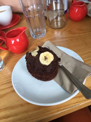 chocolate banana cake  at Archie Browns Health Food in Penzance