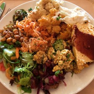 Lunch buffet at Silvoplee in Helsinki