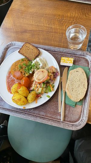   at Zucchini Vegetarian Cafe in Helsinki