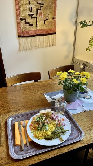   at Zucchini Vegetarian Cafe in Helsinki