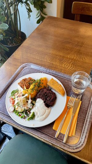   at Zucchini Vegetarian Cafe in Helsinki