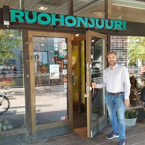 Kamppi store is the biggest Ruohonjuuri store. It is located at Salomonkatu, next to Kamppi shopping center. at Ruohonjuuri in Helsinki