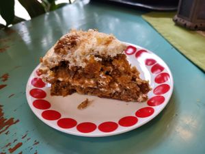 Delicious carrot cake. 5.9€ at Gopal in Tampere