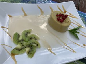 Mango ice cream 😍 at La Maison du Vert in Ticheville