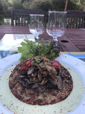 Rosti mushroom at La Maison du Vert in Ticheville