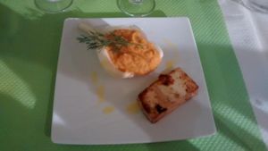 Grilled tofu, fennel and mashed sweet potato at Manger Autrement in Toulouse