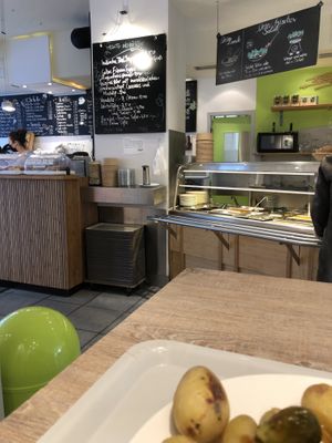 They have a nice coffee bar  #Veganuary at Osho's Place in Cologne